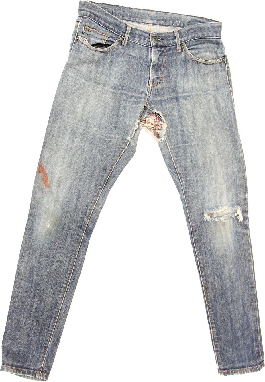 Levi's Trashed Worn Skinny Jeans 32 X 31